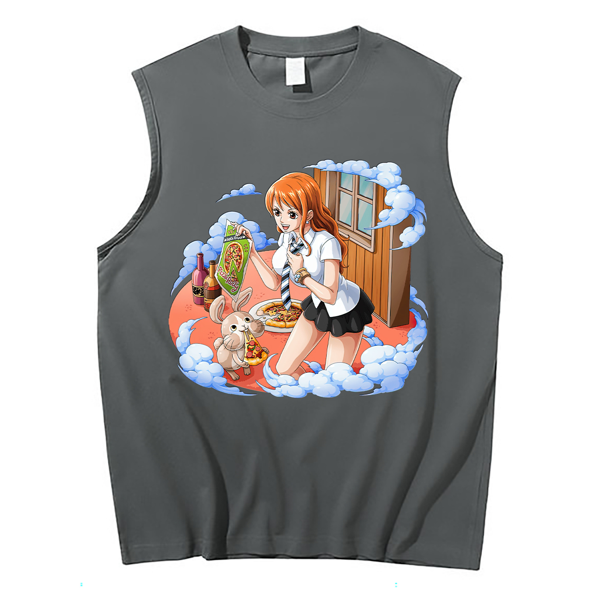 ワンピース ナミ ONE PIECE Nami コットン100％タンクトップ（フロントプリント）